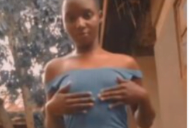 'You don't have b()0bs'- Netizens blast SHS girl after she tw3rked on social media. (watch video)