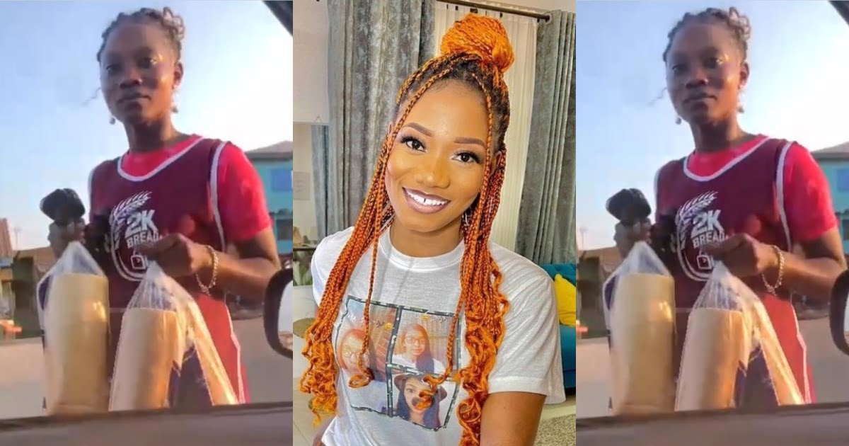 Maame Esi Forson breaks silence after video of her selling bread in traffic went viral