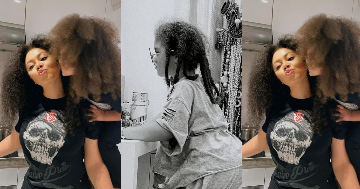 Massive reaction as Nadia Buari for the first time shows off her daughter’s face in new photos