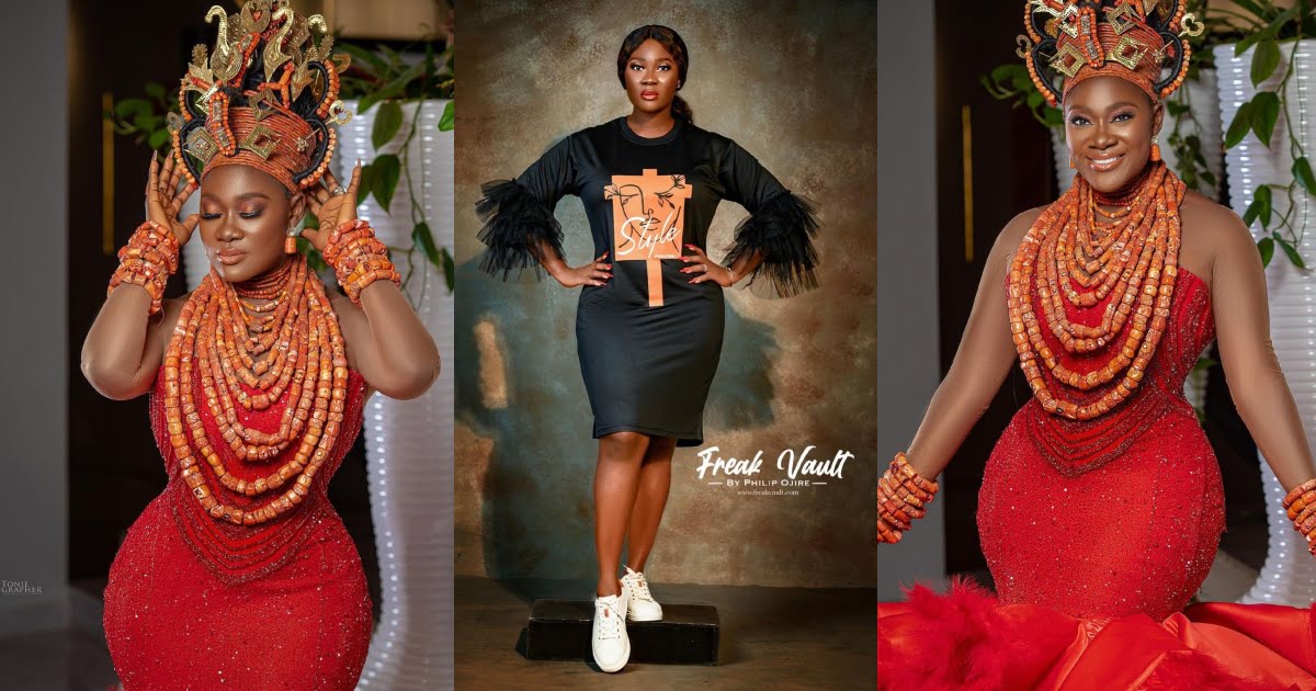 Mercy Johnson Displays Her Beauty In Beautiful Native Dress - Photos