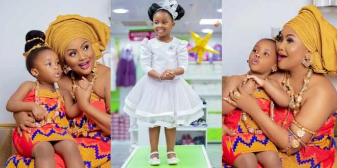 New Photos Of McBrown's Daughter Baby Maxin Looking All Grown-up In Beautiful Outfit Pops Up
