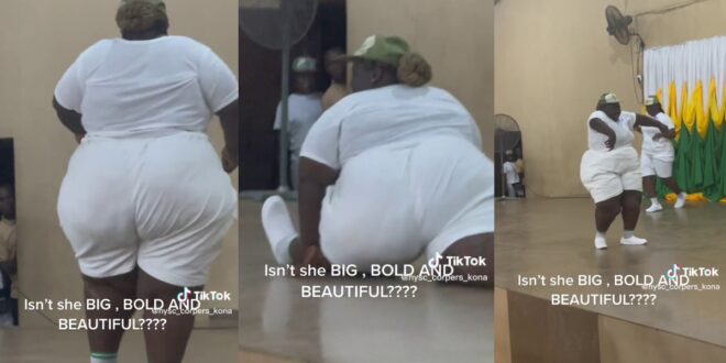 Plus-size NYSC Member Steals Show As She Shakes The Dance Floor - Watch Video