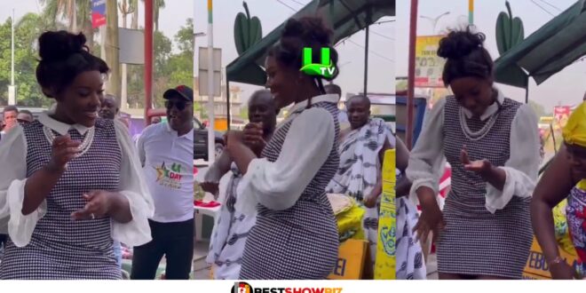 See reactions as Stonebwoy's wife, Dr. Louisa displays her beautiful curves and dance moves in new video - Watch
