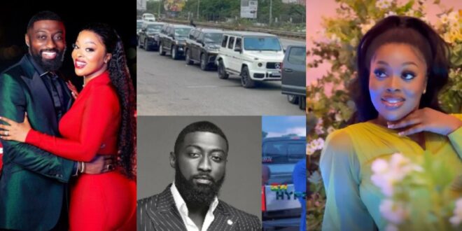 See The Beautiful woman who got Kojo Jones to parade 17 expensive cars from Accra to Kumasi
