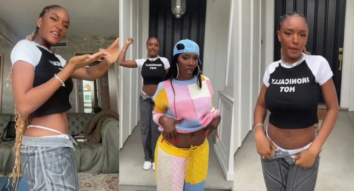 Ayra Starr shows off her white ‘g-string’ in dance video with Tiwa Savage - Watch