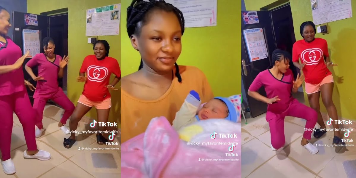 Beautiful Video of Nurses Dancing With Pregnant Woman Before Entering Labor Room Goes Viral