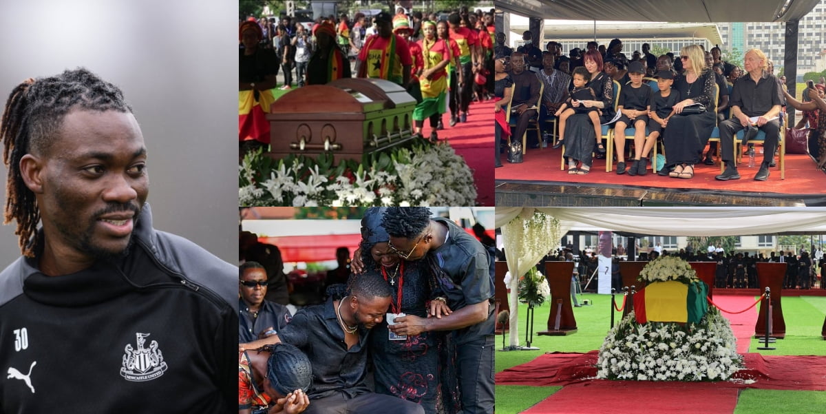 Check out some interesting scenes captured at Christian Atsu’s funeral
