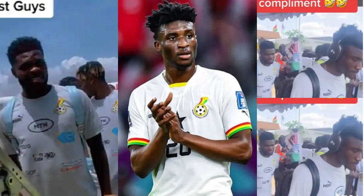 Funny Video Of Thomas Partey Telling Kudus To Give Coins To a Fan For Hailing Him Goes Viral