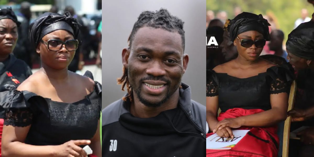 “God give me the strength to overcome this pain”- Christian Atsu’s twin sister cries at his funeral