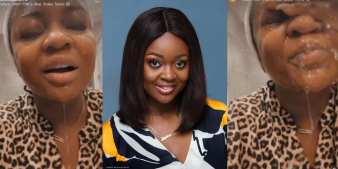 Watch The Moment Jackie Appiah’s Nose Magically Grows Bigger After Washing Off Her Makeup - Video