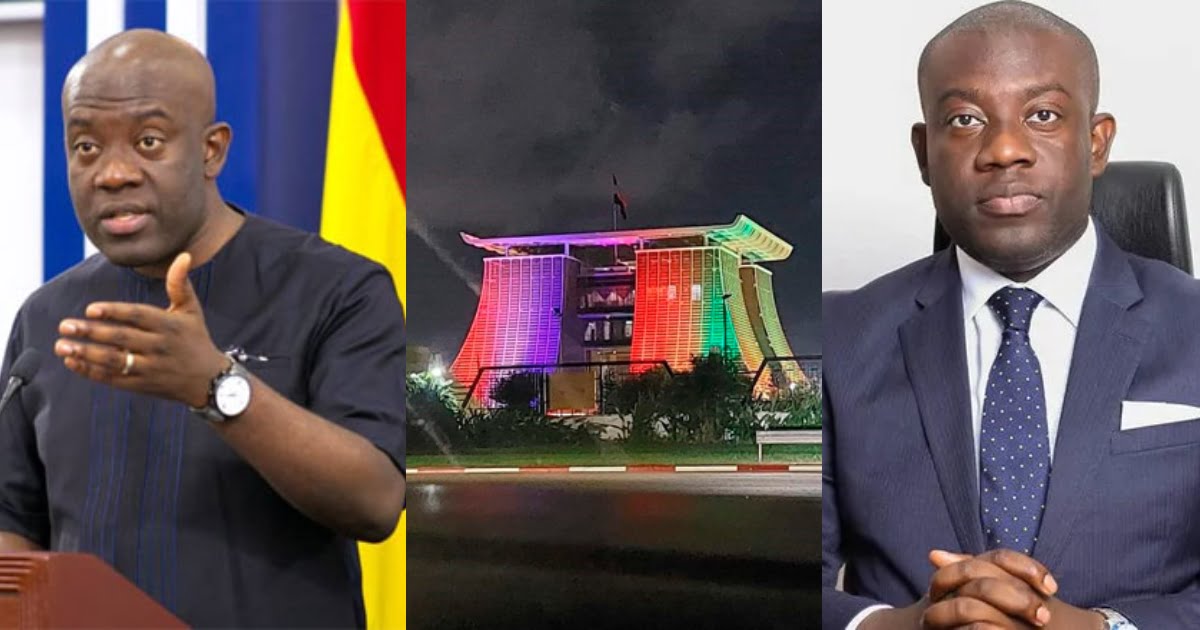 Kojo Oppong Nkrumah speaks on 'LGBTQI+ colors' at Jubilee House