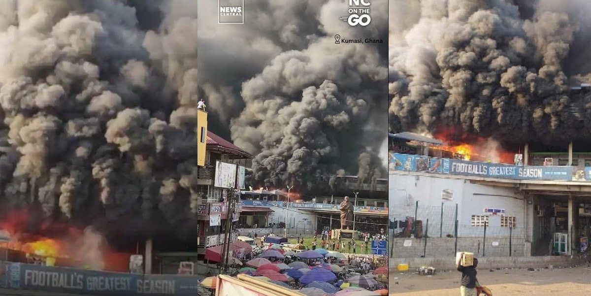 See More Photos From The Fire Outbreak In Kejetia Market