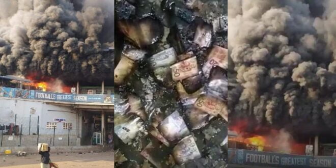 See Plenty Of Money That Burnt In Kejetia Fire
