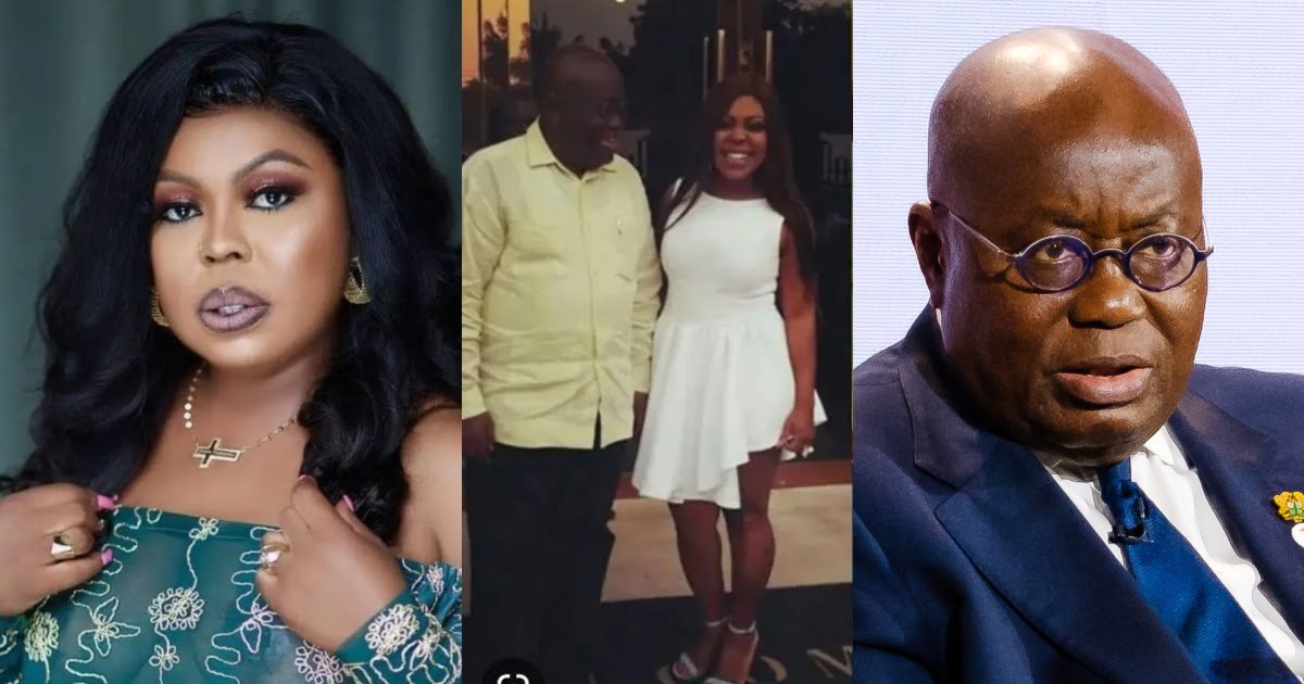 She Is Like Disposable Cup – Reactions After Photo Showed Akufo-Addo Is Taller Than Afia Schwarzenegger
