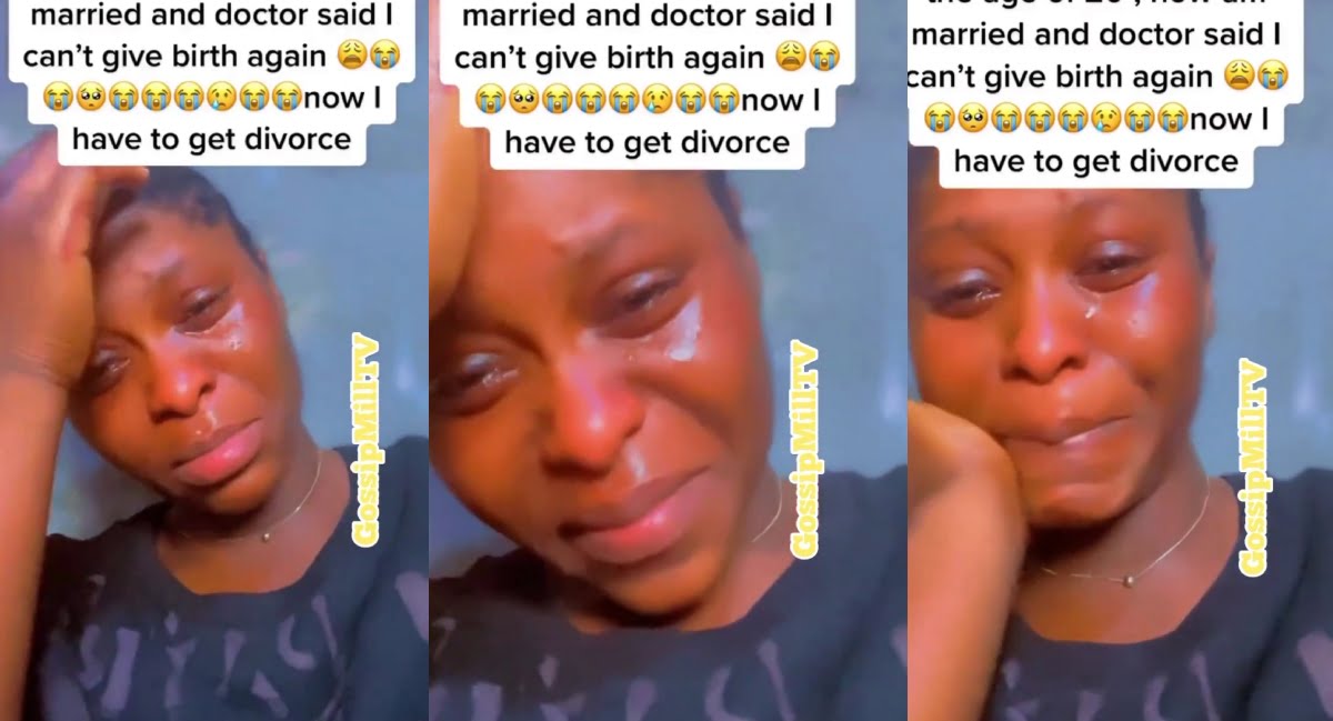 Young Lady cries out over inability to have a child after alleged 35 abortions - (Video)