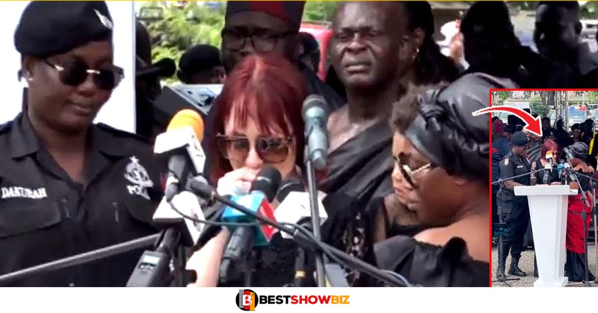 "Part of me left with you"- Christian Atsu's wife cries as she reads his tribute.