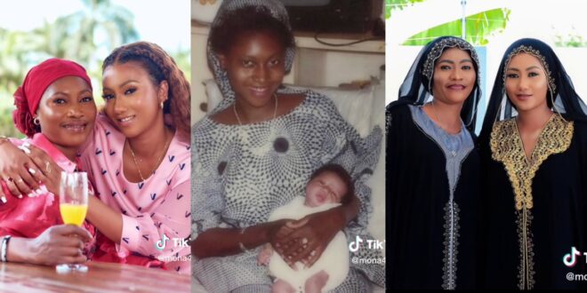 Hajia4reall shares beautiful transformation video with her mother after 30 years