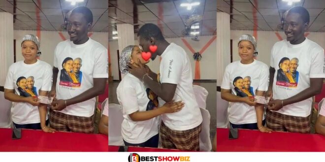 This is beautiful; Couple gets married in a simple ceremony wearing T-shirts (See photos)
