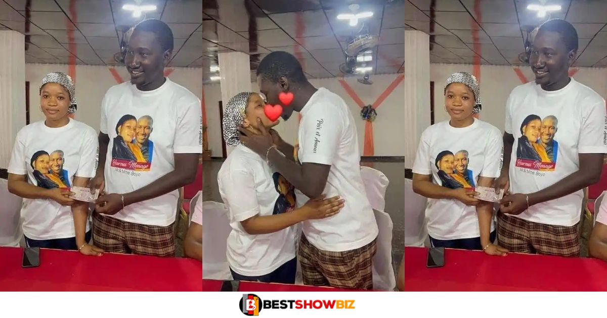 This is beautiful; Couple gets married in a simple ceremony wearing T-shirts (See photos)