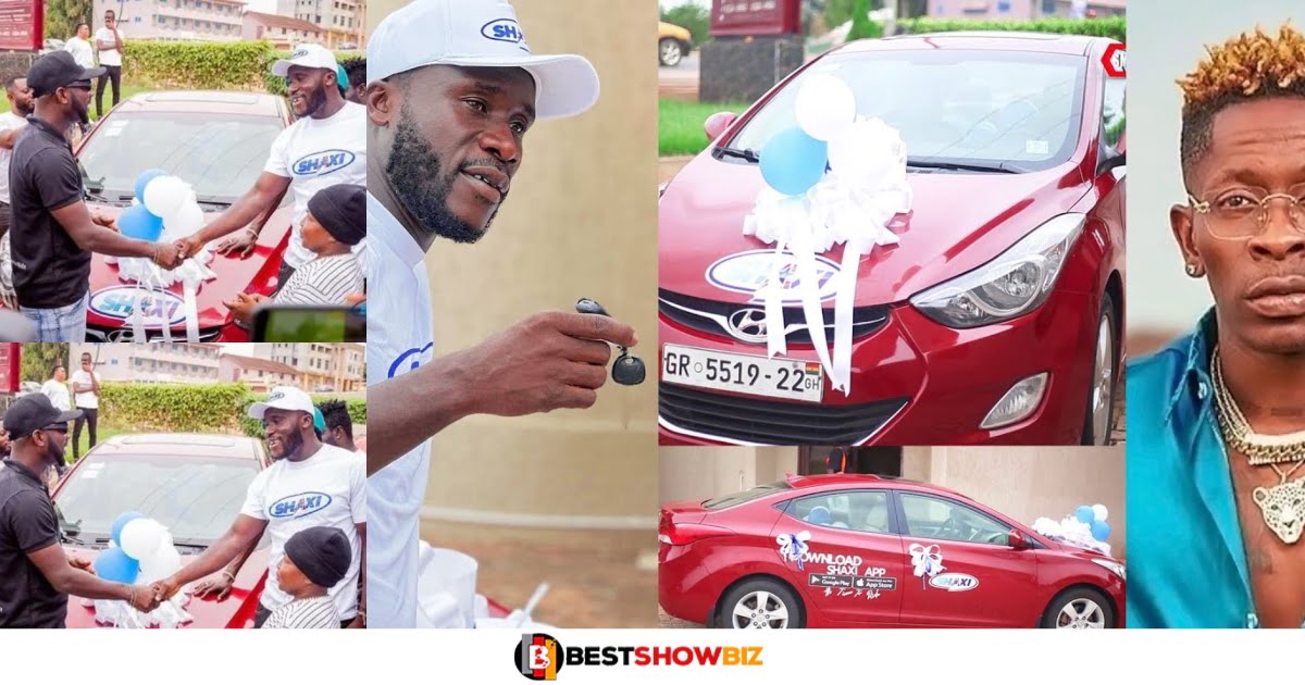 "I am very happy, God bless Shatta Wale"- Dr likee says as he receives car gift from shatta.