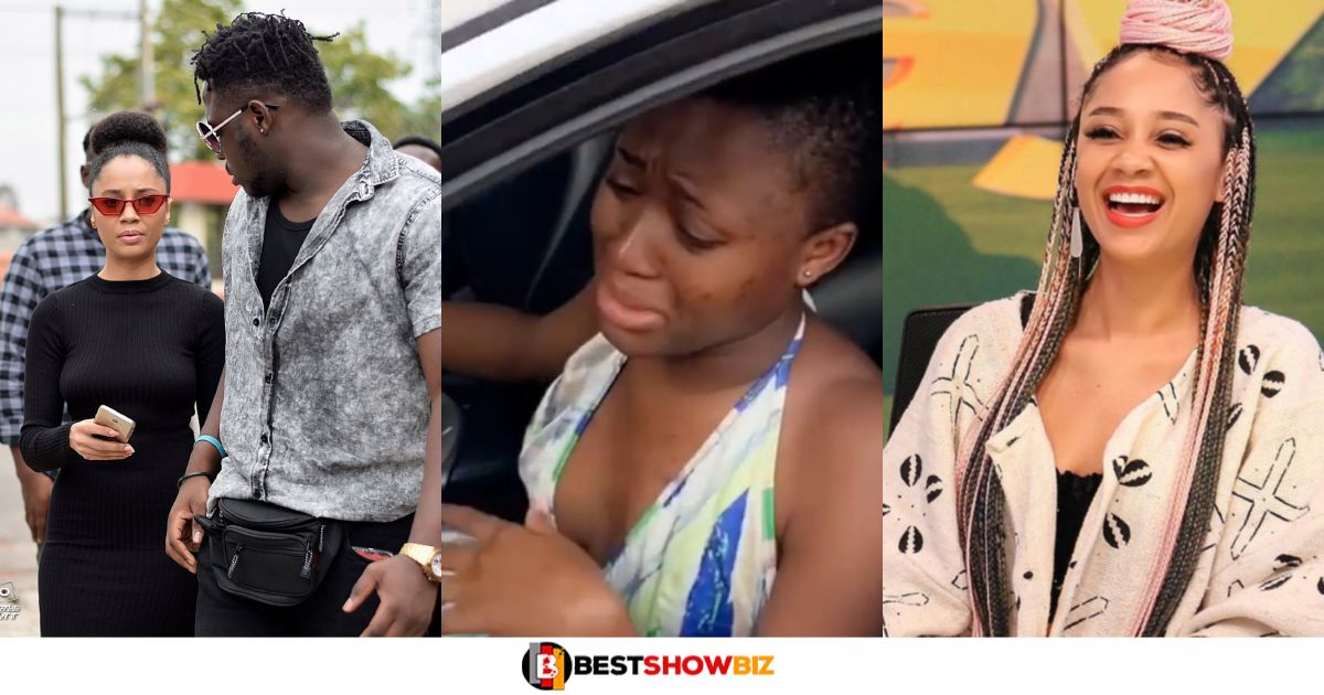 Fella Makafui in tears as Medikal and Sister Derby reunite to make a new song (Watch video)
