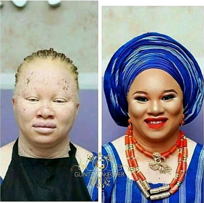 See beautiful transformation of these ladies before and after makeup - Photos