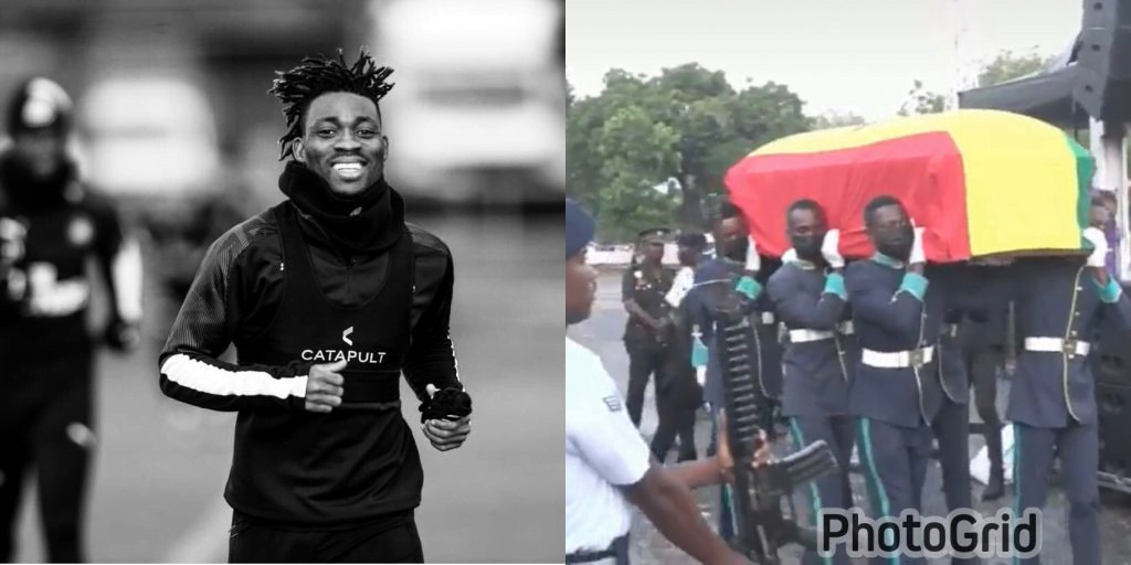 Christian Atsu's body opened for mourners to pay respect (see images)