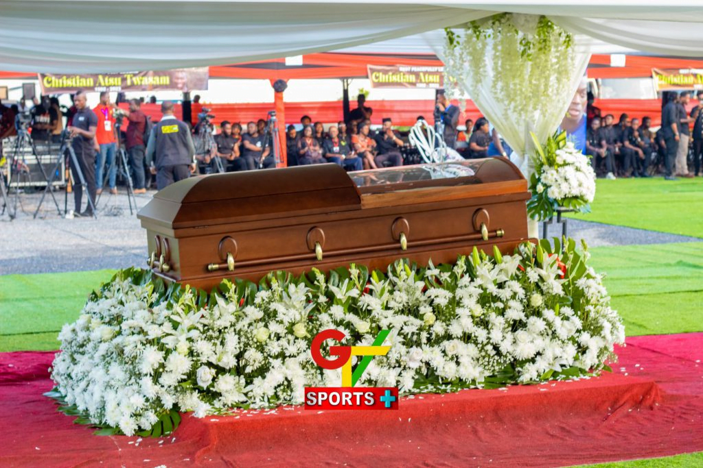 Christian Atsu's body opened for mourners to pay respect (see images)