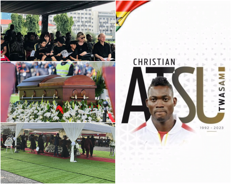 See all the photos and videos from Christian Atsu's burial and final funeral rites