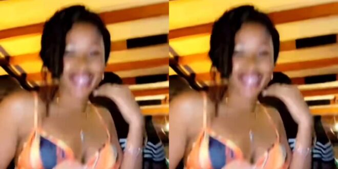 Lady causes confusion at a night club with her banging body (Watch video)