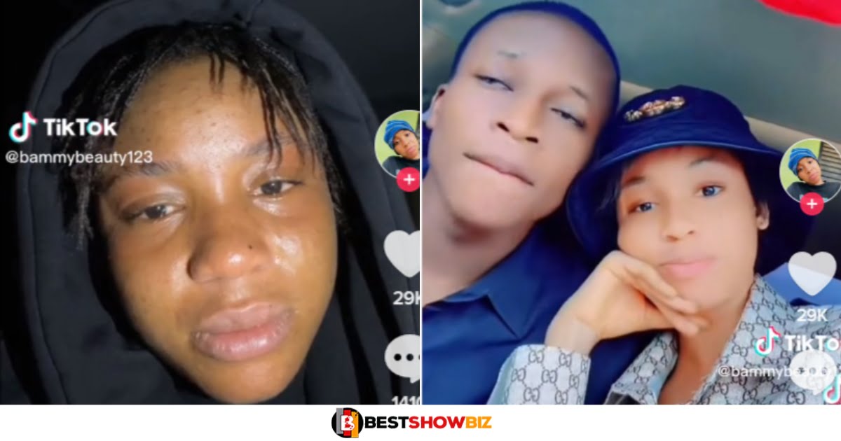 "Please look after him well" - Heartbroken lady cries as she sends message to girl who snatched her boyfriend (Watch video)