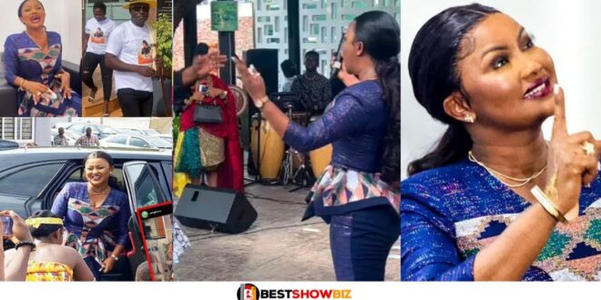 "I am very happy to be with Onua TV"- Mcbrown gives emotional speech as she joins Onua TV (watch videos)