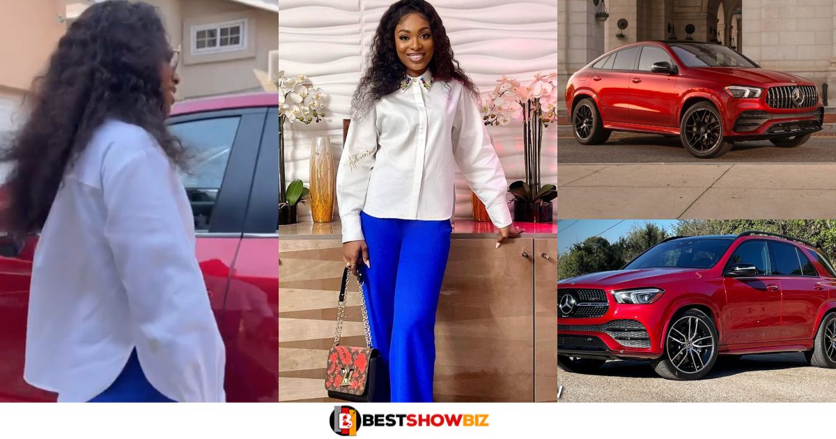 Osei Kwame Despite's in-law Tracy Flaunts Her Expensive Mercedes Benz And GHC 40,000 Louis Vuitton Bag