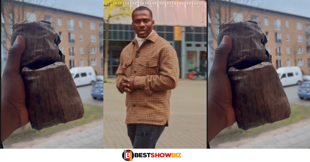 Zionfelix in tears after buying two fante Kenkey for Ghc 92 in Europe (video)