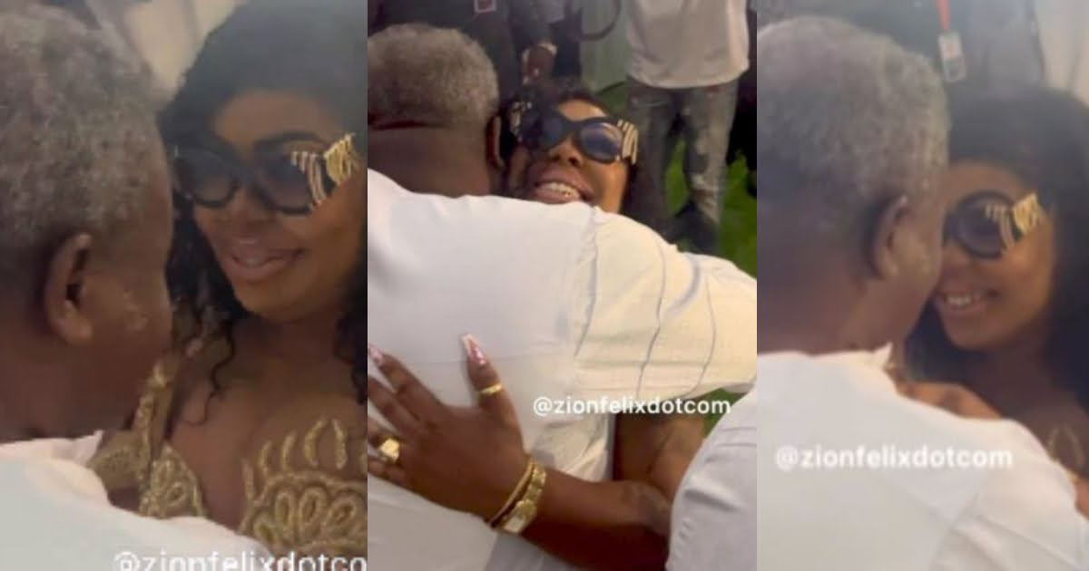 She is begging for money: Reactions as Afia Schwarzenegger Spotted Smooching With Dr. Kwaku Oteng (Watch Video)