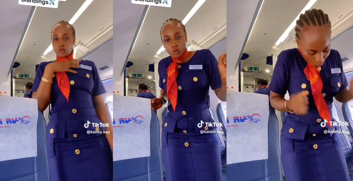 Beautiful Flight Attendant stuns social media with her dance moves (watch video)