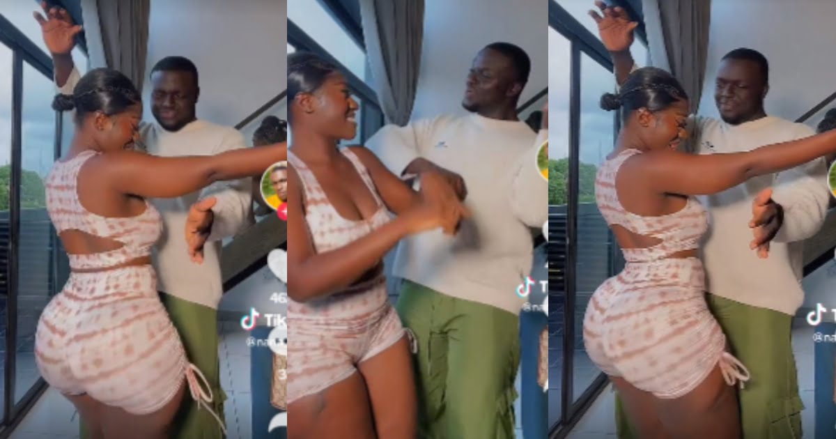 Hajia Bintu Gives Her Big Nyᾶsh To A Guy To Grind - Watch Video