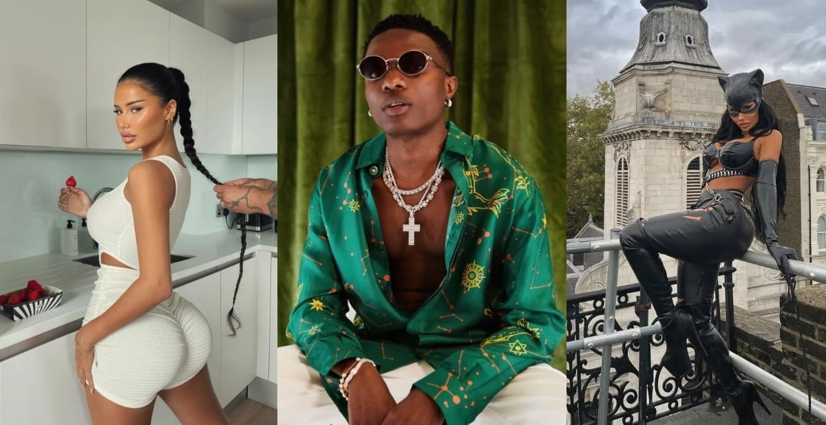 See photos of the only lady Wizkid is following on Instagram who has curves and big Nyᾶsh (Photos)
