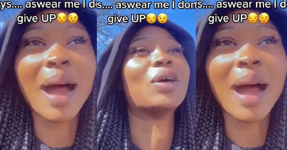 “There’s no work in UK” – Young Lady Cries Out Ater Traveling