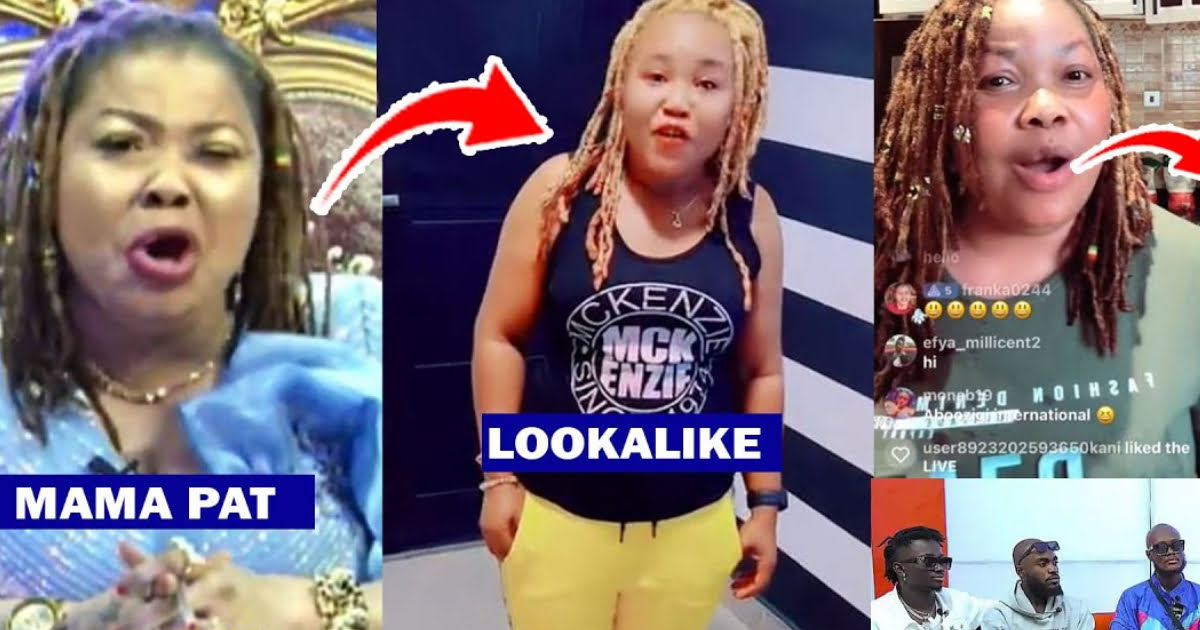 Funny Video Of Nana Agradaa speaking one on one with her lookalike surfaces (Watch)
