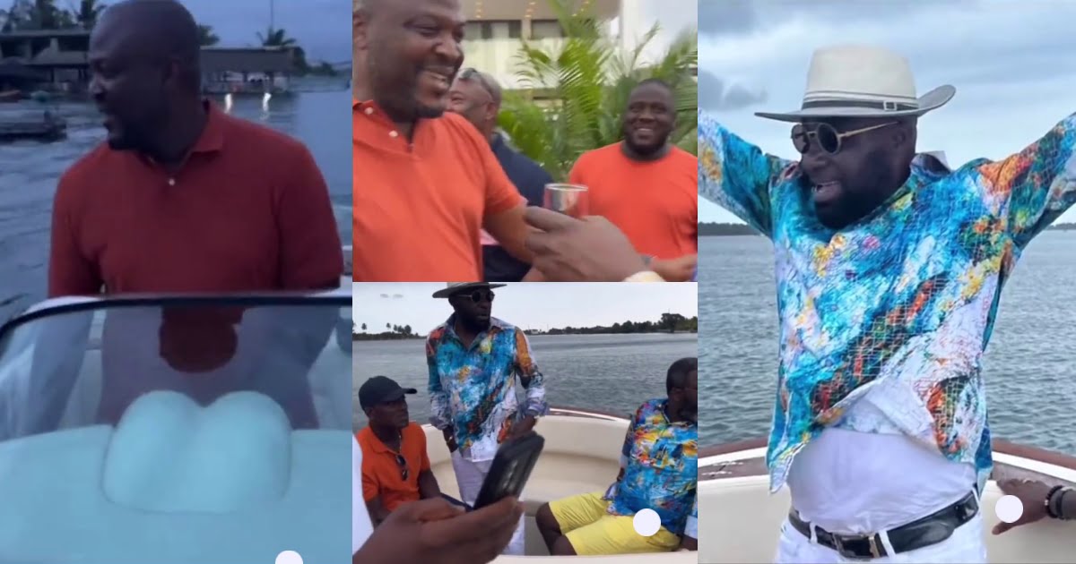 Video of Ibrahim Mahama Cruising With Kwame Despite And Other Rich Men Goes Viral - Watch
