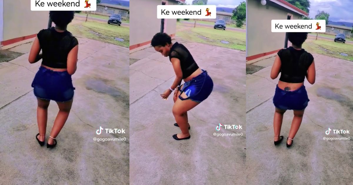 Beautiful Lady in Short Jeans Whine's Her Waist In This Video