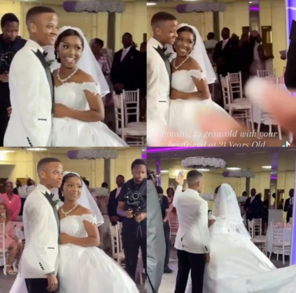 Photos Go Viral As Young Couple Marries At Age 21