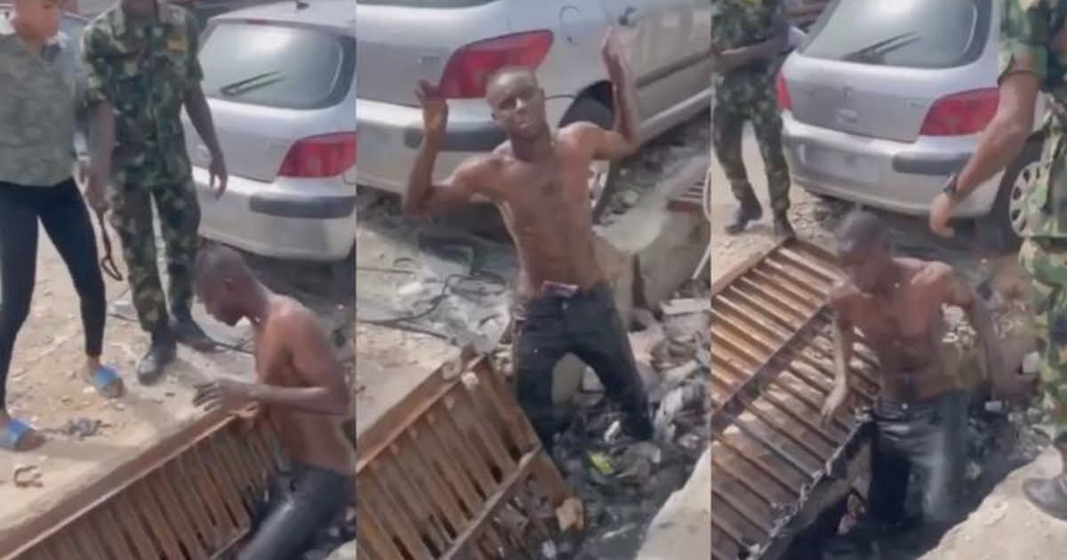 Soldiers Disciplines Scammer After He was Caught scamming people with a Lady's Photo Online