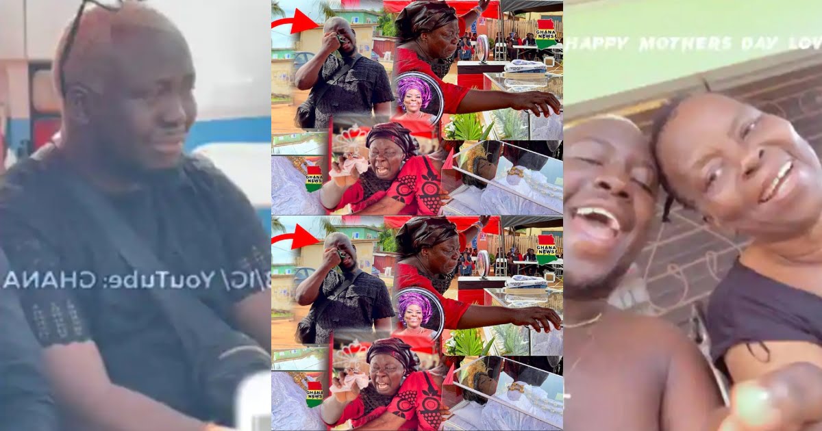 Comedian SDK Dele Cries Uncontrollably at His Mother's Funeral - Video