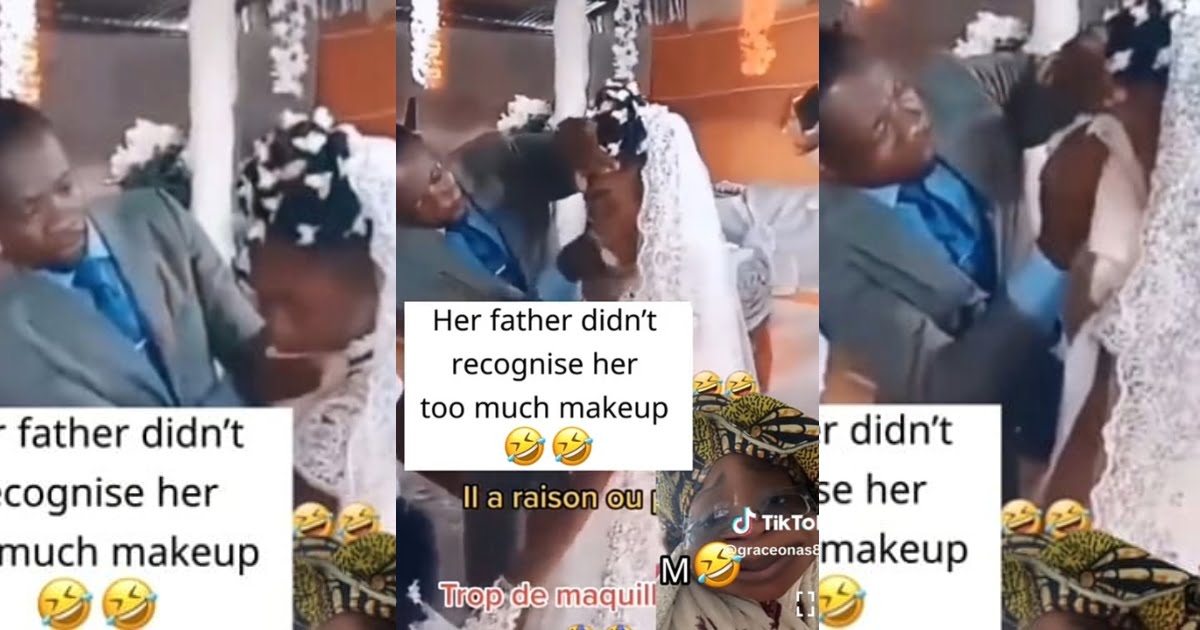 Father Cleans Off His Daughter's Makeup on Her Wedding Day After He Couldn't Recognize Her - Watch Video