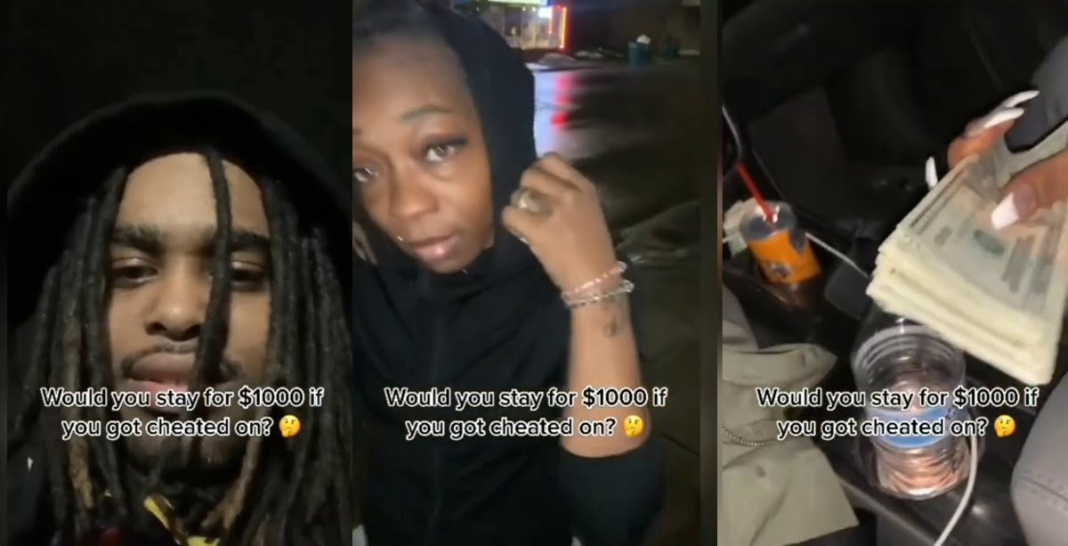 Lady Bribes Boyfriend With $1000 Not To Leave Her After He Caught Her Cheating - Watch Video