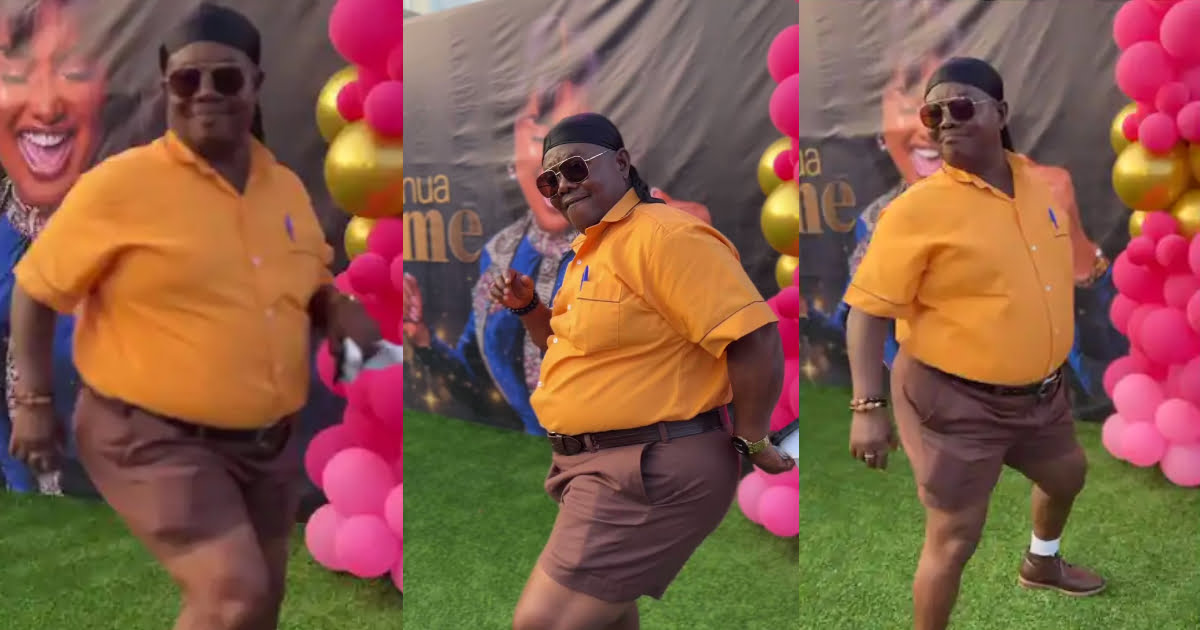 Moment Papa Shamoo of Onua TV Wears School Uniform and Dances At The Launch Of McBrown's Show - (Watch Video)