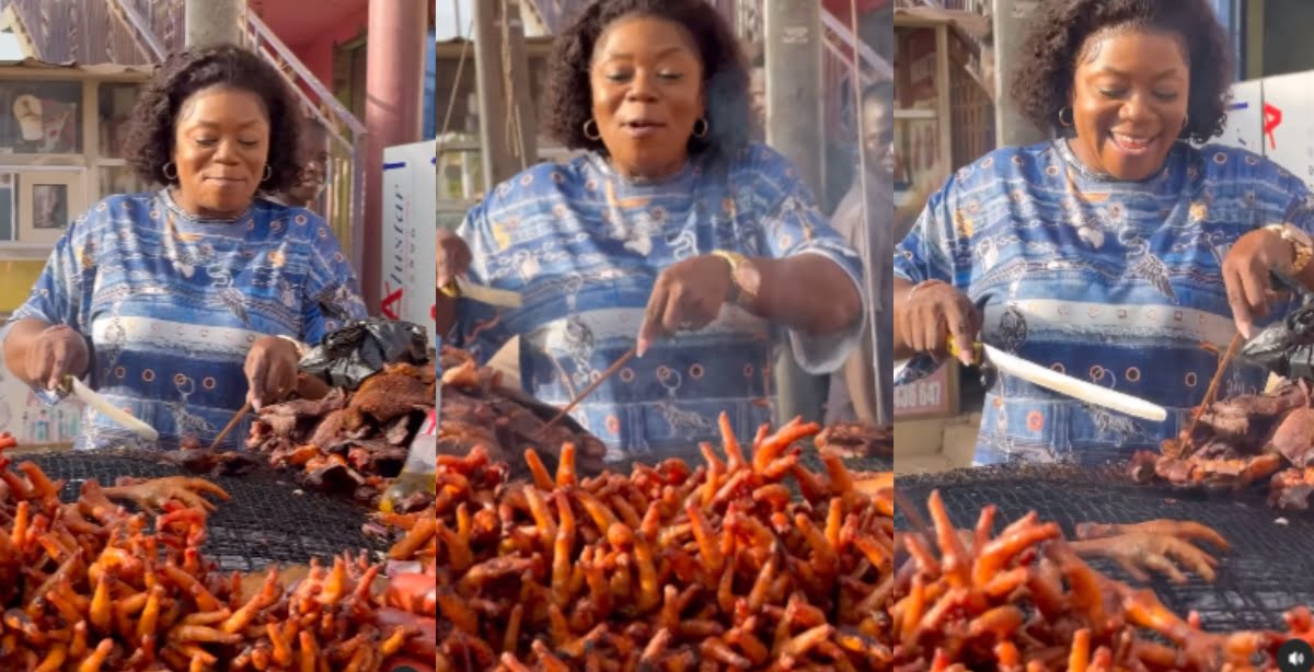 Piesie Esther Helps Kebab Seller By The Roadside In New Video