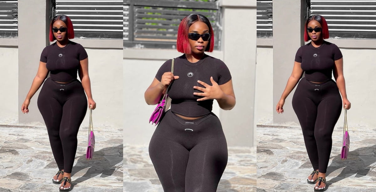 Popular TikToker, Tracy Shakes The Internet With New Hot Photos Displaying Her Curves and VShape